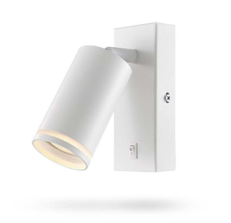 LED Світильник настінний під лампу GU10 з кнопкою білий VL-SPF05E-W Videx Житомир - изображение 4