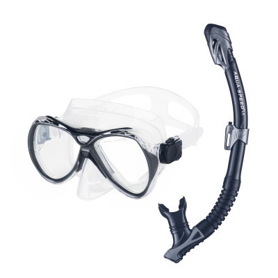 Набір для плавання Aqua Speed Manus + Borneo 8238 606-07 чорний Уні OSFM (5908217682383) Вінниця - фото 1