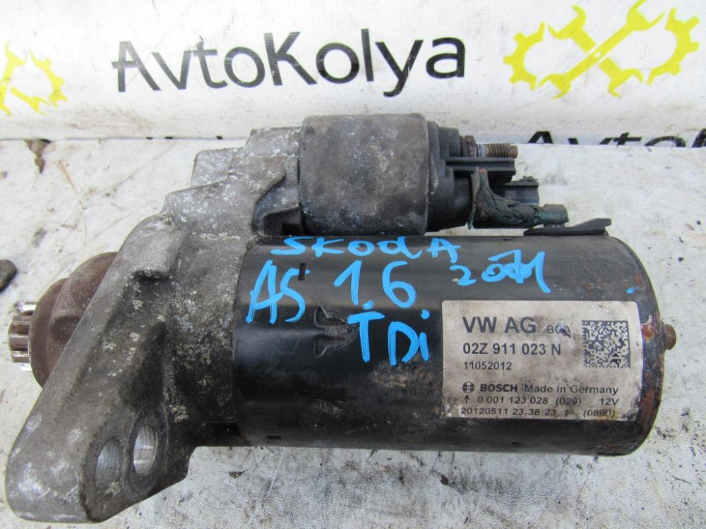 Стартер Skoda Octavia A5 1.6 tdi 2009-2013 Ковель - изображение 1
