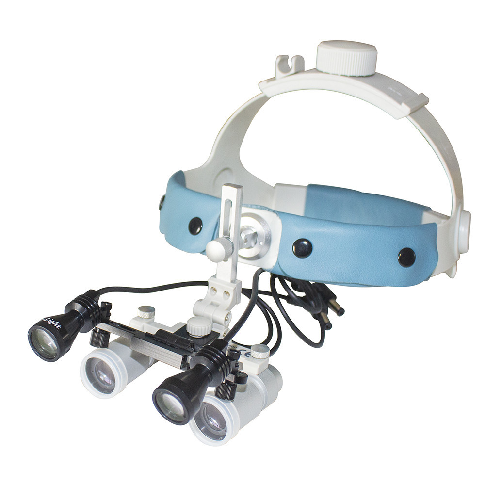 Бінокулярний збільшувач ECMP-4,0x-R ErgonoptiX мікропризм з освітлювачем D-Light Duo HD Дніпро - фото 1