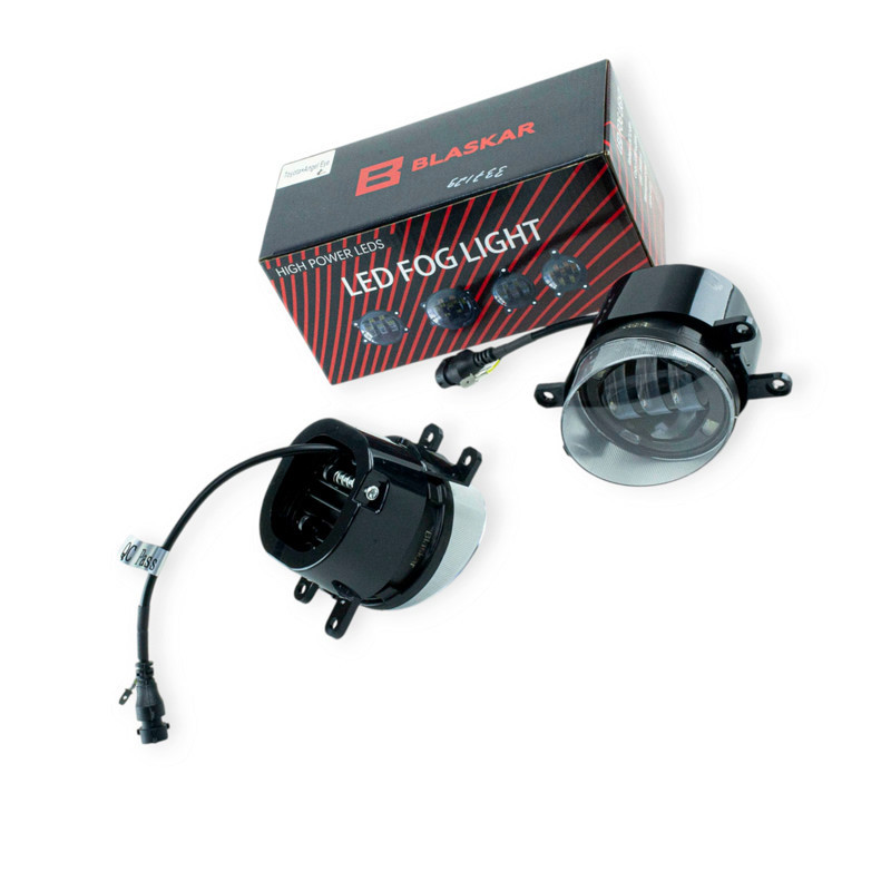 Фара Тойота LED (100мм 4") 30W, габарит 3 лінзи (к-кт 2 шт) BLASKAR протитуманна Мукачево - фото 1