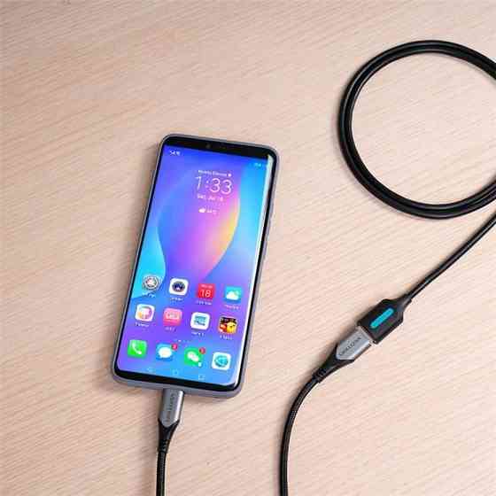 Кабель Vention USB 2.0 удлинитель 1.5м черный Киев