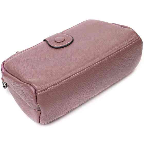 Чудова сумка-клатч у стильному дизайні з натуральної шкіри 22126 Vintage Пудрова Київ