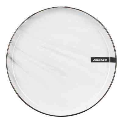 Тарілка Ardesto Marmo Біла 19 см Десертна (AR2919MRW) Вінниця