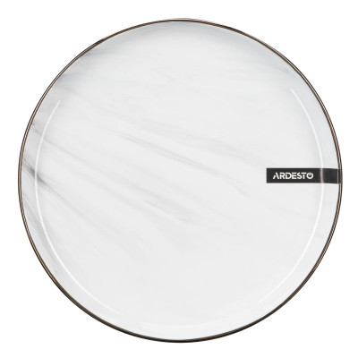 Тарілка Ardesto Marmo Біла 19 см Десертна (AR2919MRW) Вінниця - фото 5