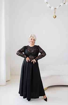 Жіночий стильний комплект: лонгслів і плаття батал трикотаж + гіпюр 52/54 Одеса