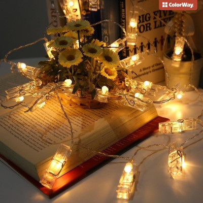 Гірлянда ColorWay 40 LED, 4.2м, з прищіпками (CW-LCP-40L42B) Вінниця - фото 9