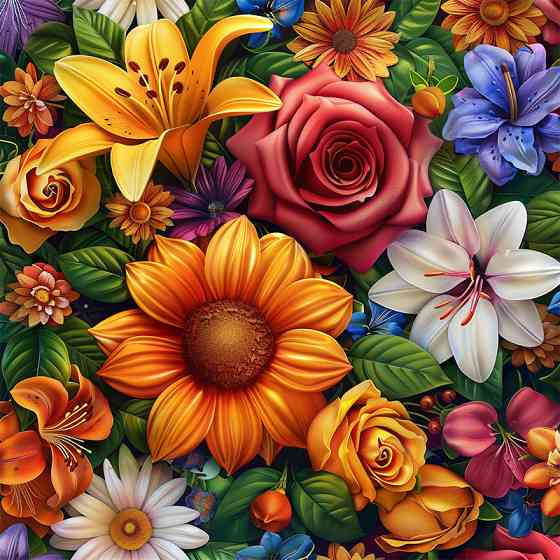 Алмазна мозаїка "Квіткова ніжність" BH028 неповна викладка 25х25 см Вінниця