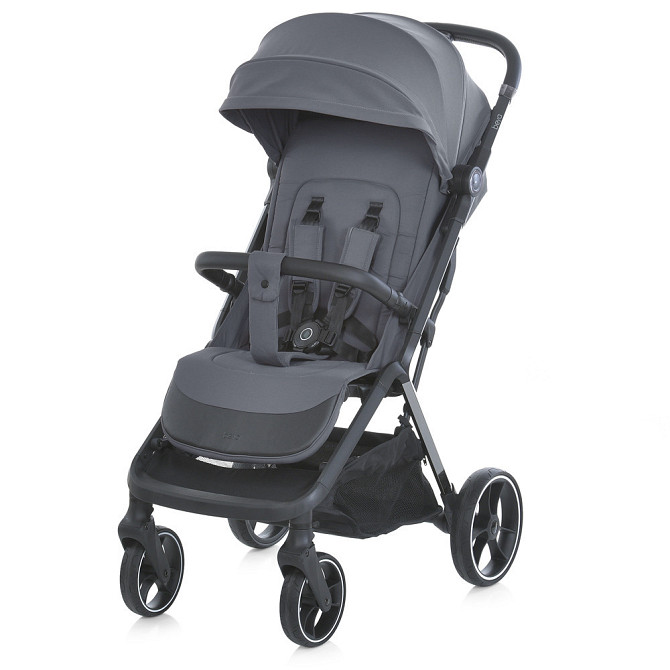 Коляска дитяча El Camino BEYA Midnight Gray прогулянкова з чохлом для ніжок у комплекті Сіра (ME 1127-B) Чернігів - фото 1
