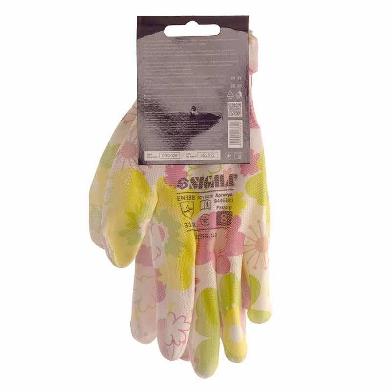 Перчатки с ПУ покрытием (белые, манжет) SIGMA (9446381) Ровно - изображение 6