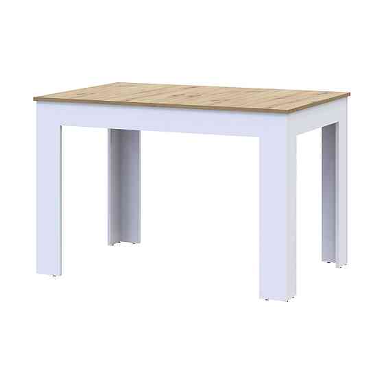 Стол в кухню Doros Флинт 120(170)х80х78 см Белый/Дуб артизан (DRS-011442) Львов