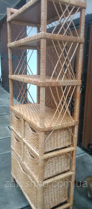 Этажерка плетеная из лозы с ящиками Киев - изображение 5