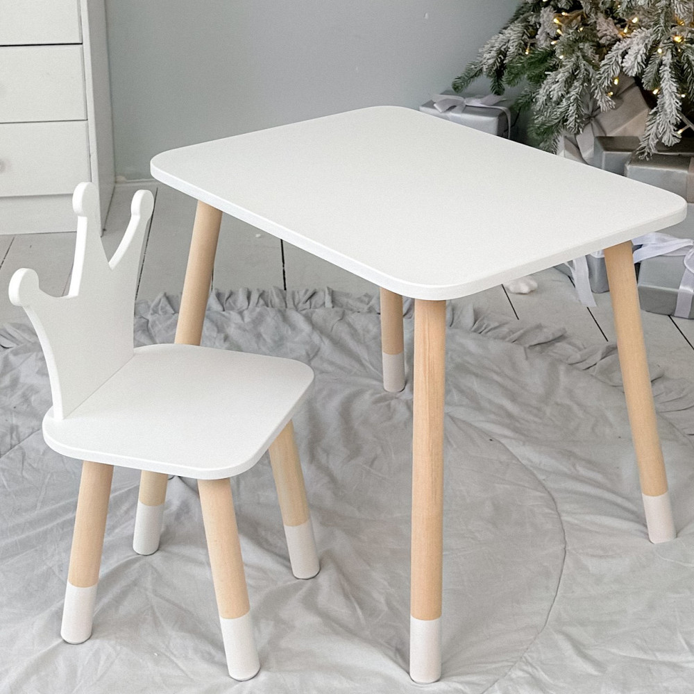 Стіл і стілець для хлопчика, білий Київ - фото 7