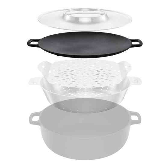 Чавунна Сковорода тарілка для гриля діаметром 30 см Fiskars "Norden Grill Chef" (1066432) Нововолинськ