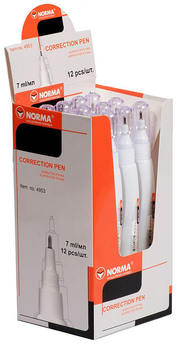 Коректор-ручка з метал. кінчиком 7 мл 