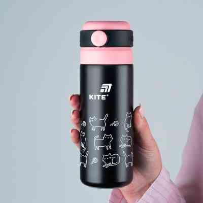 Термос Kite 500 мл, чорний (K25-1222-3) Вінниця