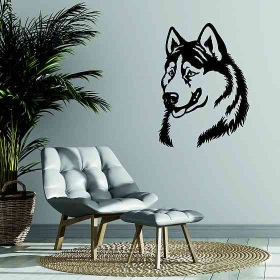 Декоративне настінне Панно  «Хаскі» , Декор на стіну Київ