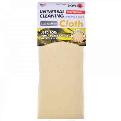 Автомобільна серветка NOWAX 40*30 штучна замша жовта (NX65432) Вінниця