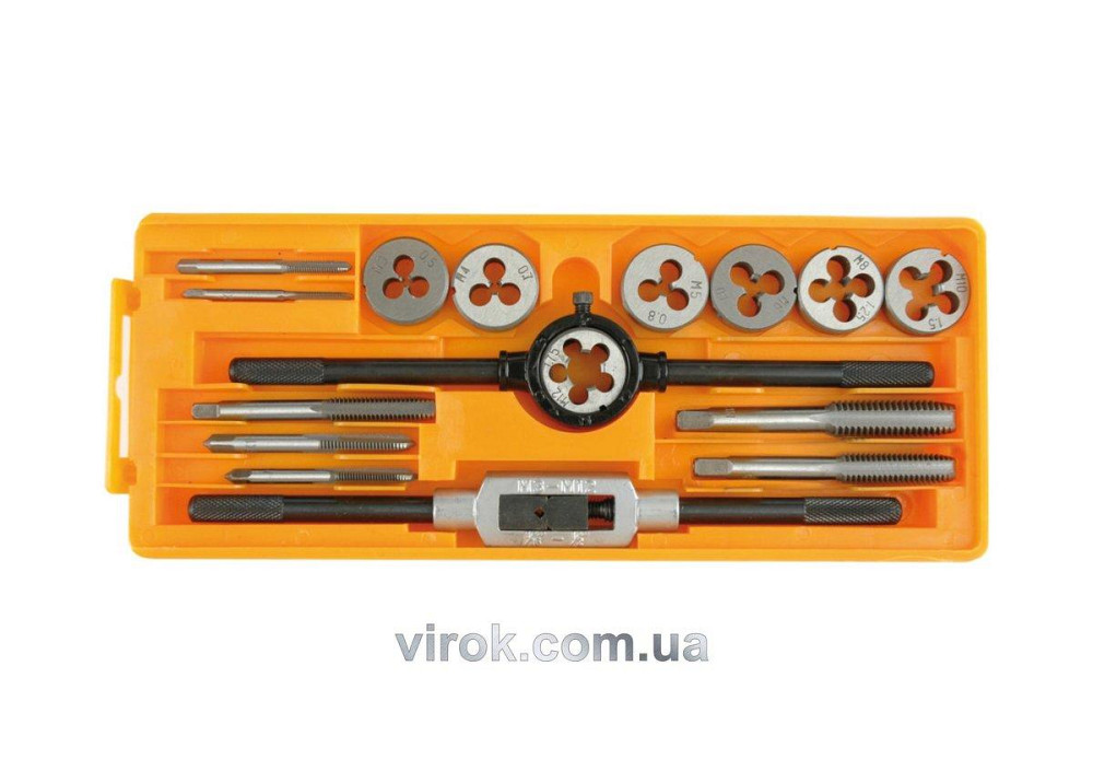 Плашки та мітчики VOREL : Набір 16 Шт/Уп. [10/20] Одеса - фото 1