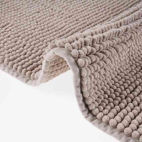 Килимок для ванної кімнати та душу з м'яким ворсом Bathlux 80*50 із спеціального нековзного матеріалу Бежевий Кам'янець-Подільський