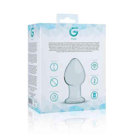 Стеклянная анальная пробка Gildo Glass Buttplug No. 26 Sex Aura Киев