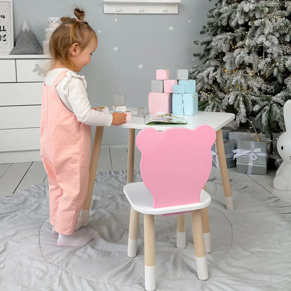 Деревянный комплект детский столик и стульчик, красивая детская мебель для развития творчества и игр малышу Киев - изображение 8