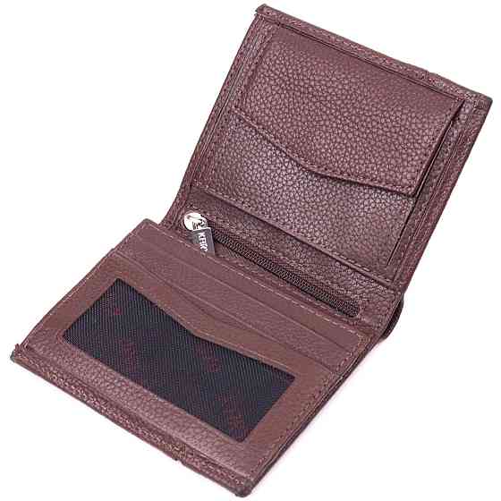 Удобное портмоне для мужчин из натуральной кожи KARYA 21322 Коричневый Киев