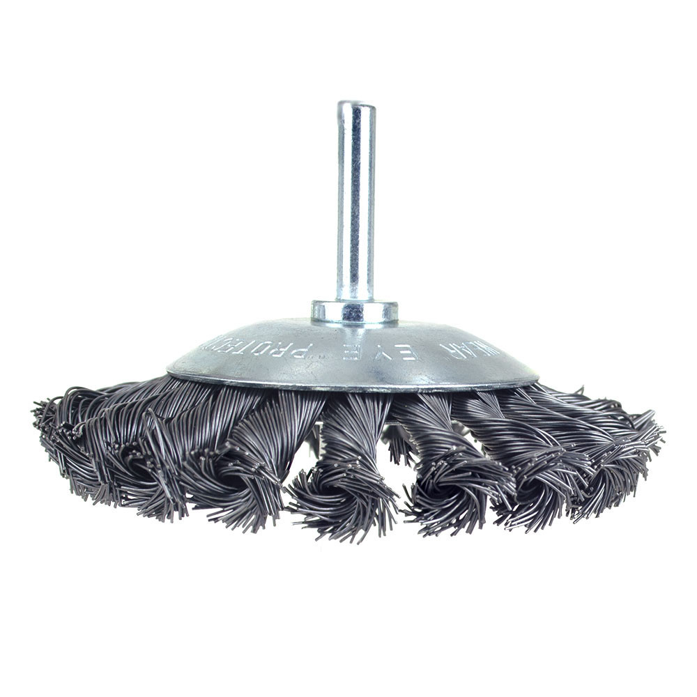 Щітка дротяна конусоподібна Ø100мм хвостовик Ø6мм (стала кручена) SIGMA (9025101) Рівне - фото 2