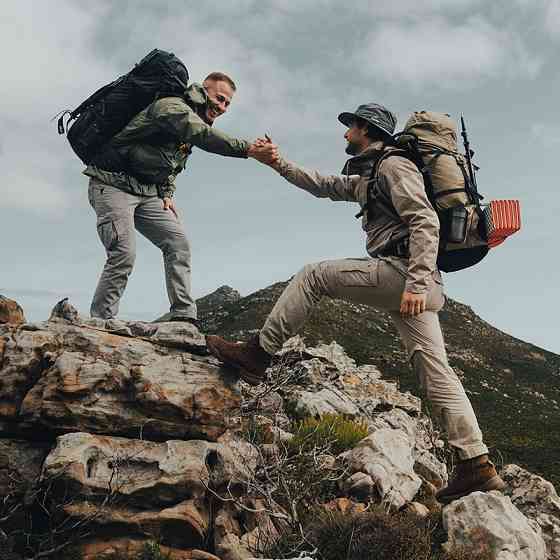 Рюкзак туристичний Naturehike NH70B070-B, 70 л + 5 л, світло-коричневий Київ