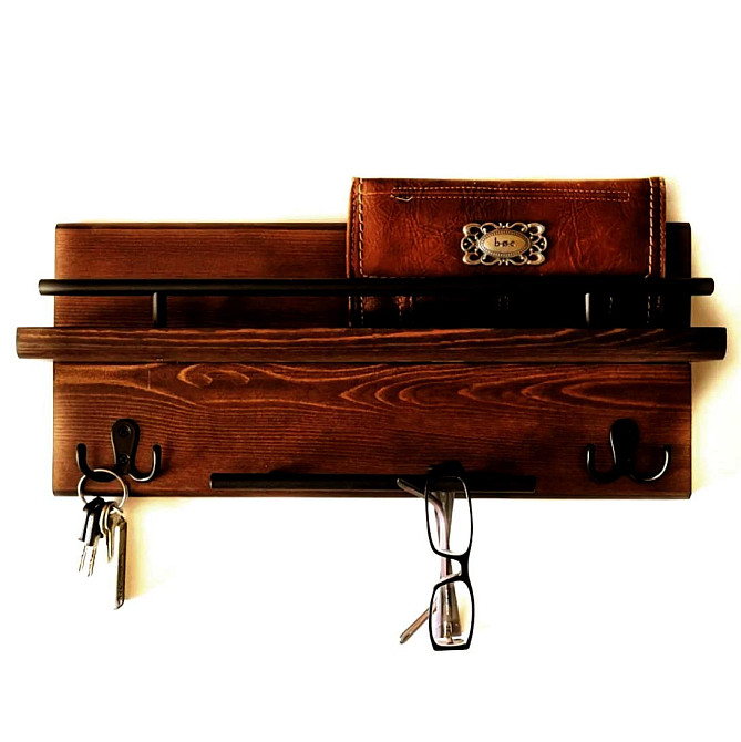 Ключниця дерев'яна "Стрателі" латте Миколаїв - фото 1