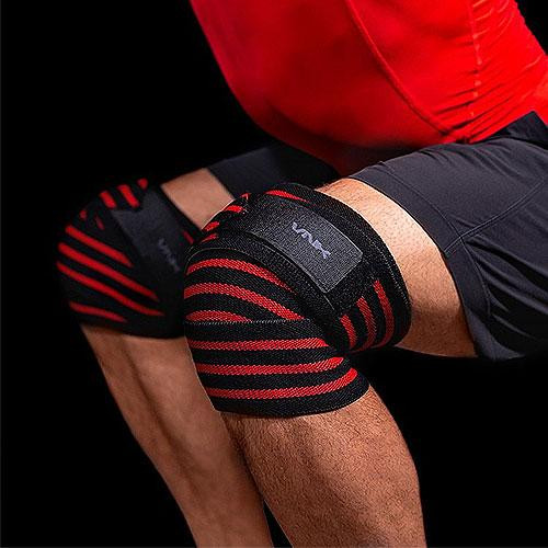 Бинти для присідань VNK з підтримкою колін для бігу та стрибків Еластичні бинти для колін Київ - фото 4