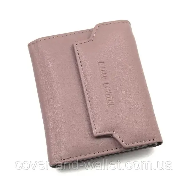 Модний компактний жіночий гаманець на магнітах пудрового кольору Marco Coverna MC 2201 Київ - фото 2