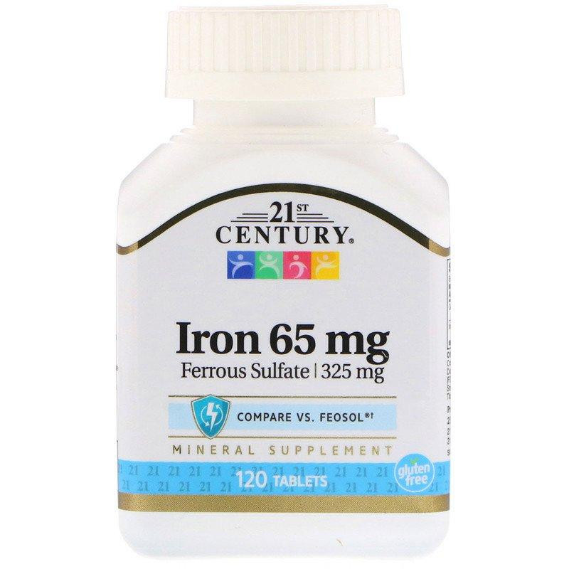 Залізо 21st Century Iron 65 mg 120 Tablets Луцьк - фото 1