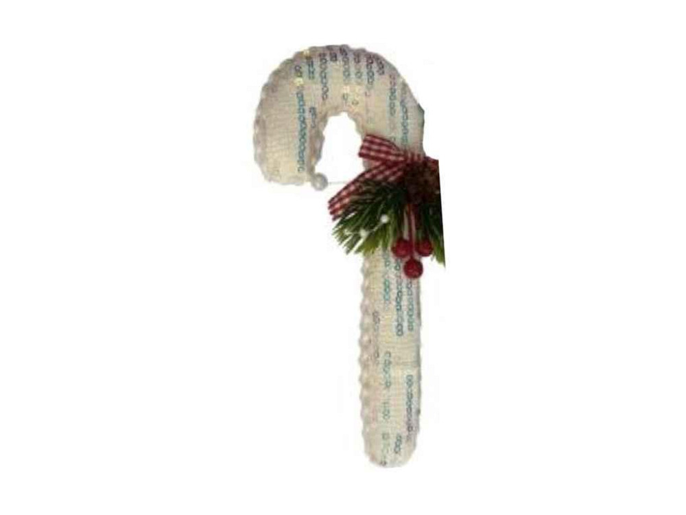 Декор-підвіска новорічна 18см Lollipop 18см білий R96167 ТМ STENSON Київ - фото 1