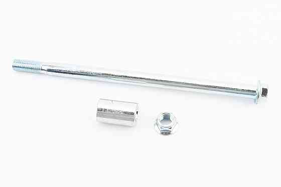 Вісь колеса заднього d15mm; L260mm + втулка, гайка Бершадь