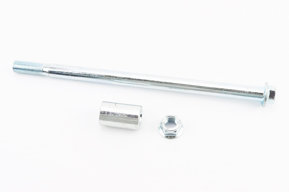 Вісь колеса заднього d15mm; L260mm + втулка, гайка Бершадь - фото 1