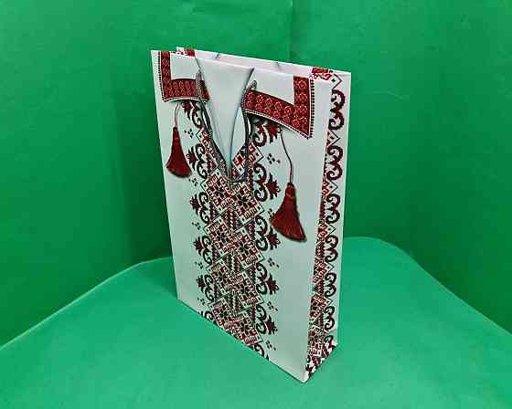 Большой бумажный пакет вертикальный  25/37/8(артBV-078) (12 шт) Харьков