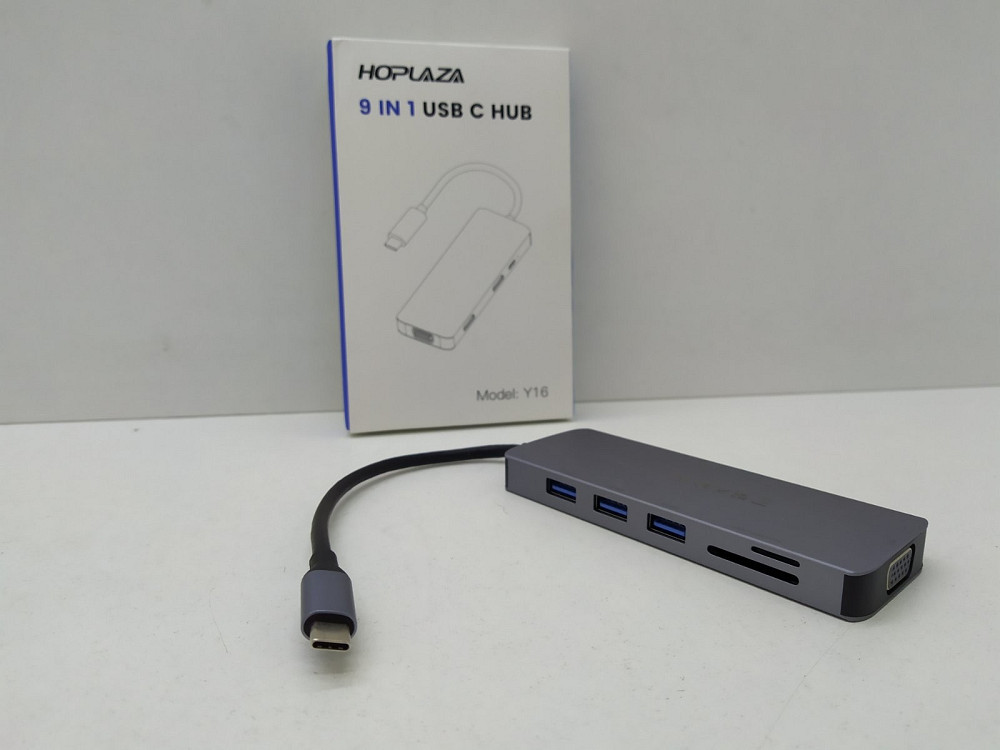Концентратор USB C 9 в 1 Y16 Луцьк - фото 1