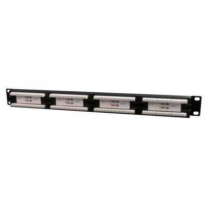 Патч-панель 19" 24xRJ-45 UTP cat.6, 1U, тип 110 Cablexpert (NPP-C624CM-001) Вінниця - фото 2