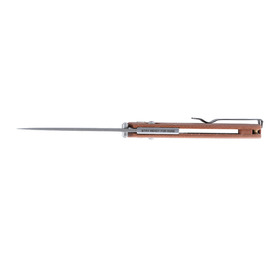 Нож складной SRM Medal 255L-MN, коричневый Киев - изображение 5