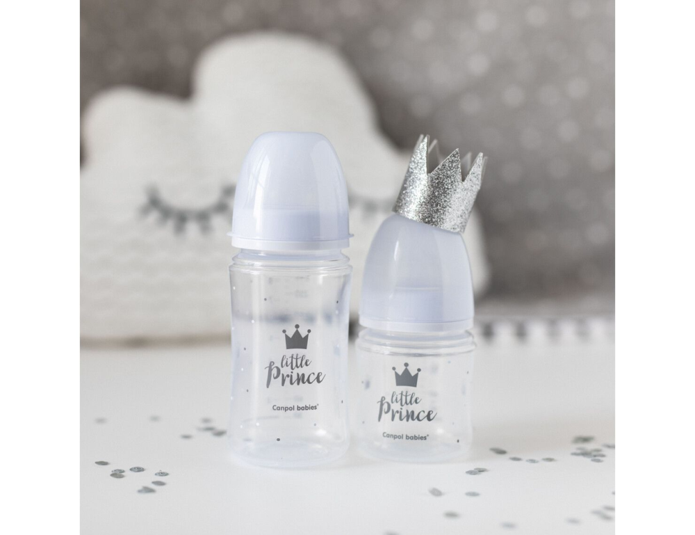 Детская бутылочка антиколиковая для кормления новорожденных 120 мл EasyStart Royal Baby Canpol babies голубой Кривой Рог - изображение 3