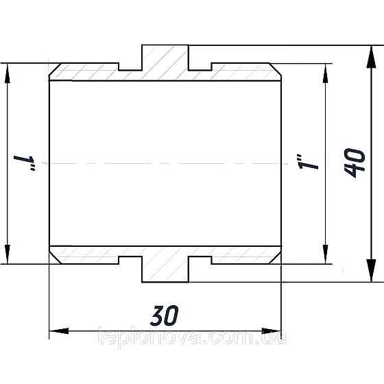 Ніпель 1 | Н неіржавкий SN552S OPTIMUM Чернівці