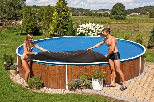 Теплосберегающее накрытие для каркасного бассейна  Azuro 7.3 х 3.7 солярная плёнка Киев - изображение 5