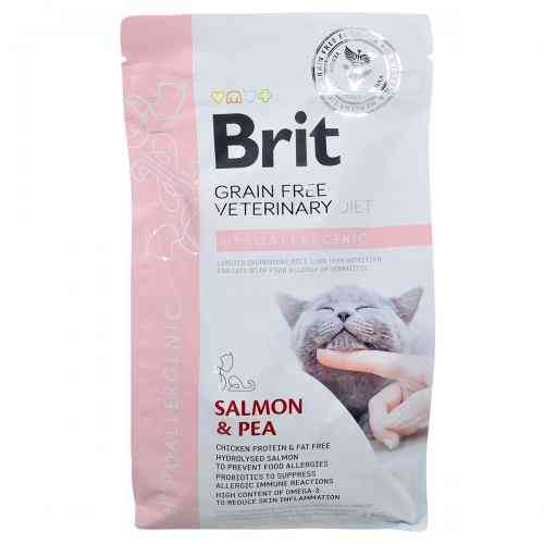 Корм сухой Brit Grain Free VetDiet Cat Hypoallergenic для кошек с пищевой аллергией и непереносимостью с лососем и горохом Киев
