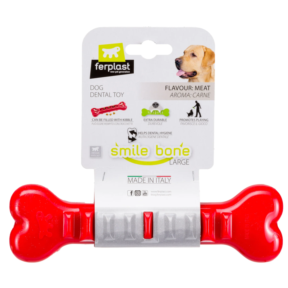Жевательная игрушка кость с отверстиями для корма  для собак Ferplast Smile Bone (Ферпласт Смайл Бон) Запорожье - изображение 6