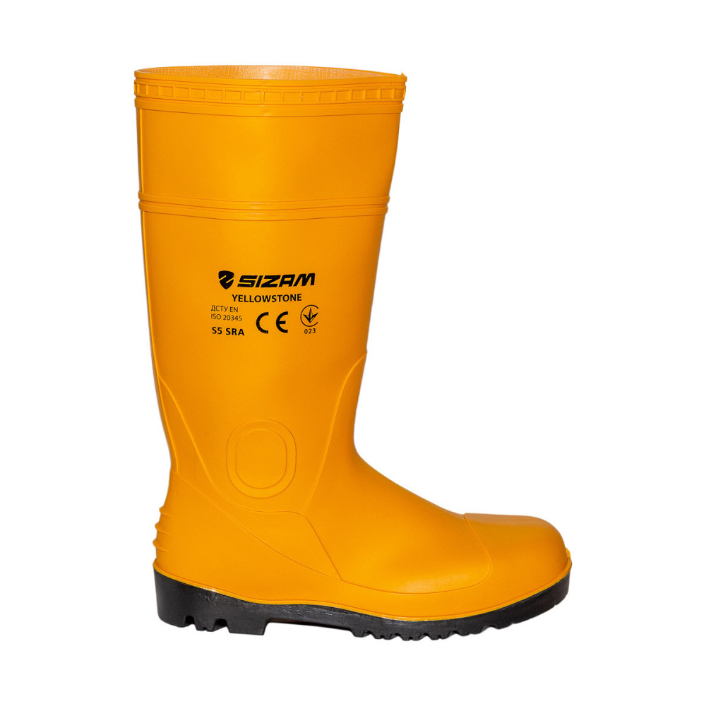 Сапоги защитные рабочие из ПВХ Sizam Baltimore Yellow р.37 Ровно - изображение 5