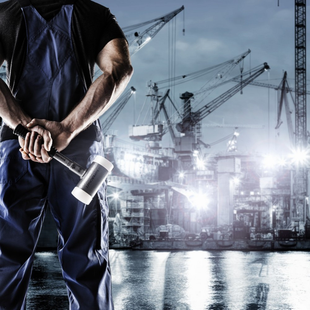 Молоток безынерционный HALDER Supercraft 3377 с прорезиненной ручкой, Ø=50 мм, m=1150 г, І=315 мм Одесса - изображение 2