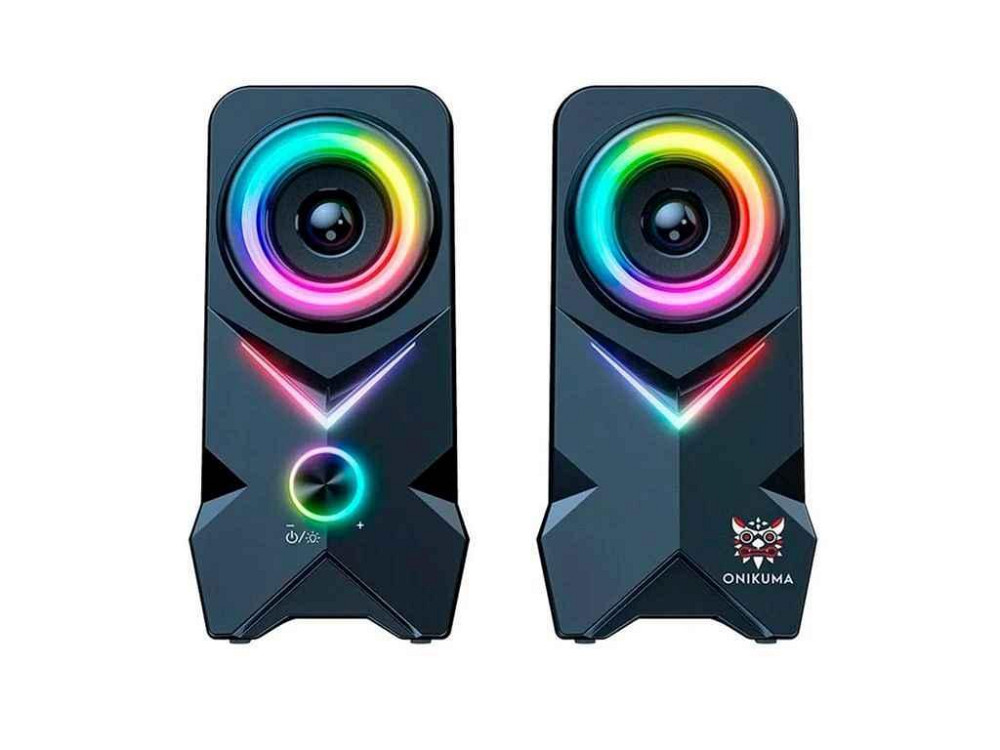 Колонка компьютерная 2.0 L2 RGB BT5.0 USB 9,5x11x18.9см черные 10W ТМ ONIKUMA Киев - изображение 1