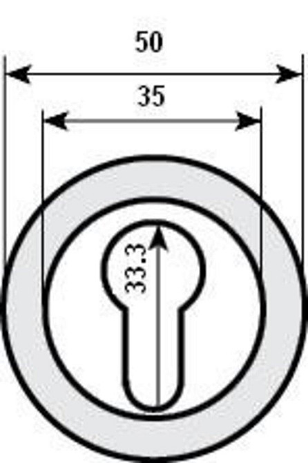 Накладка RY-52 мат нікель кл Forina, Novella, Stella, Nika, Giza, Lira, Milla RDA Київ - фото 3