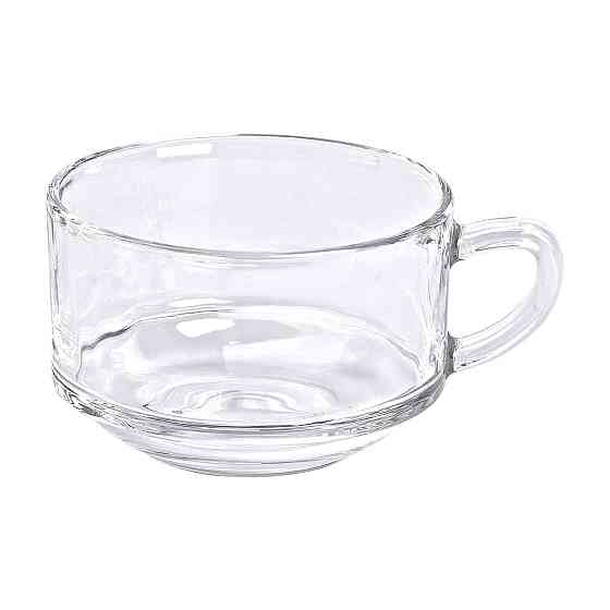 Набор чашек 6 шт для чая и кофе по 270 мл кружки стеклянные прозрачные HP-YH-69 Киев